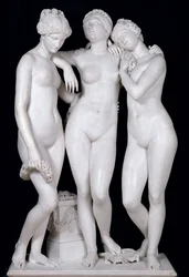 Les Trois Grâces, 1831 (marbre) (détail)